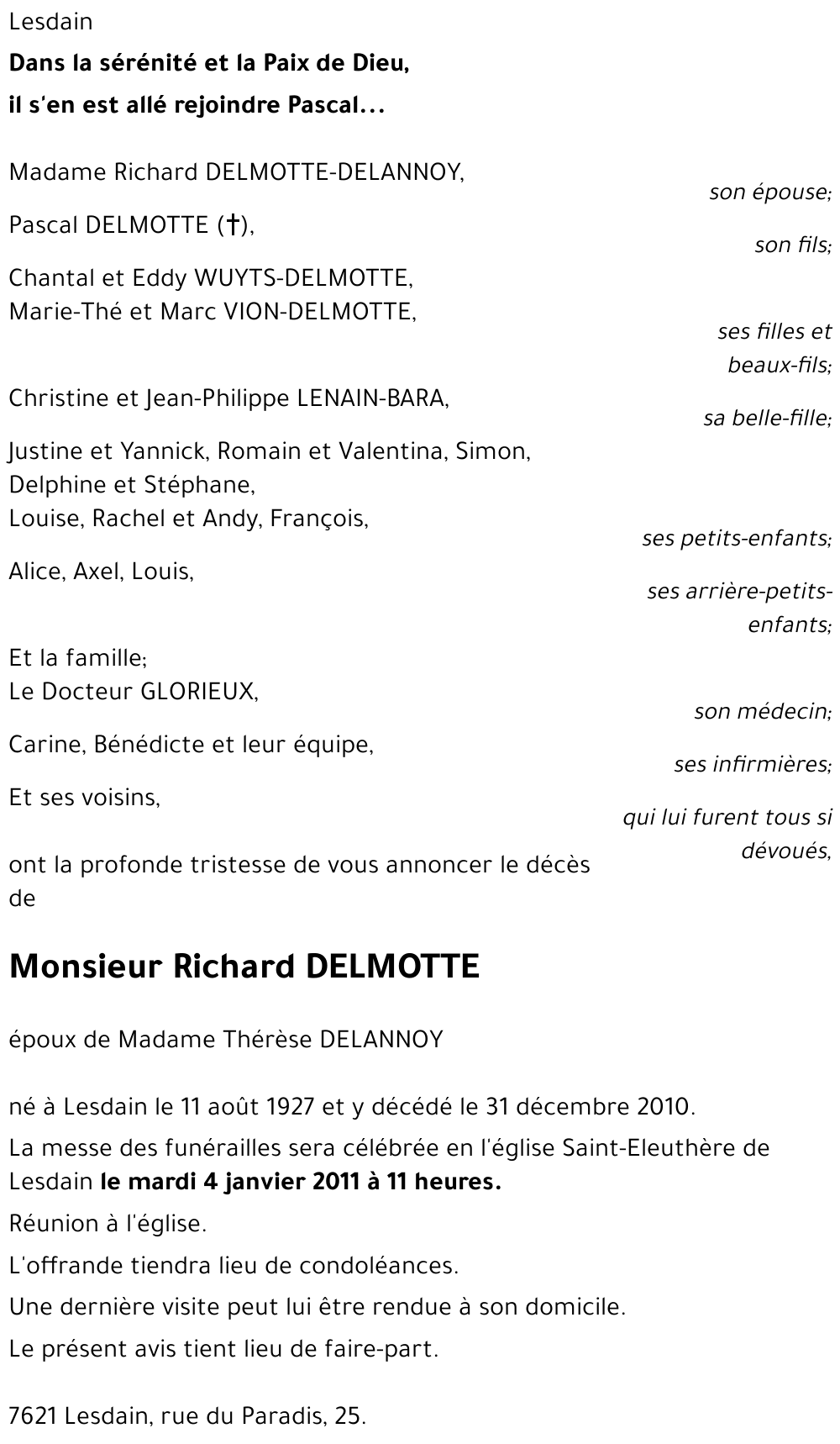 Richard DELMOTTE