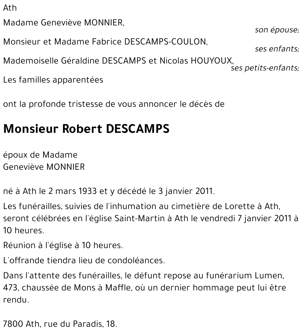 Robert Descamps