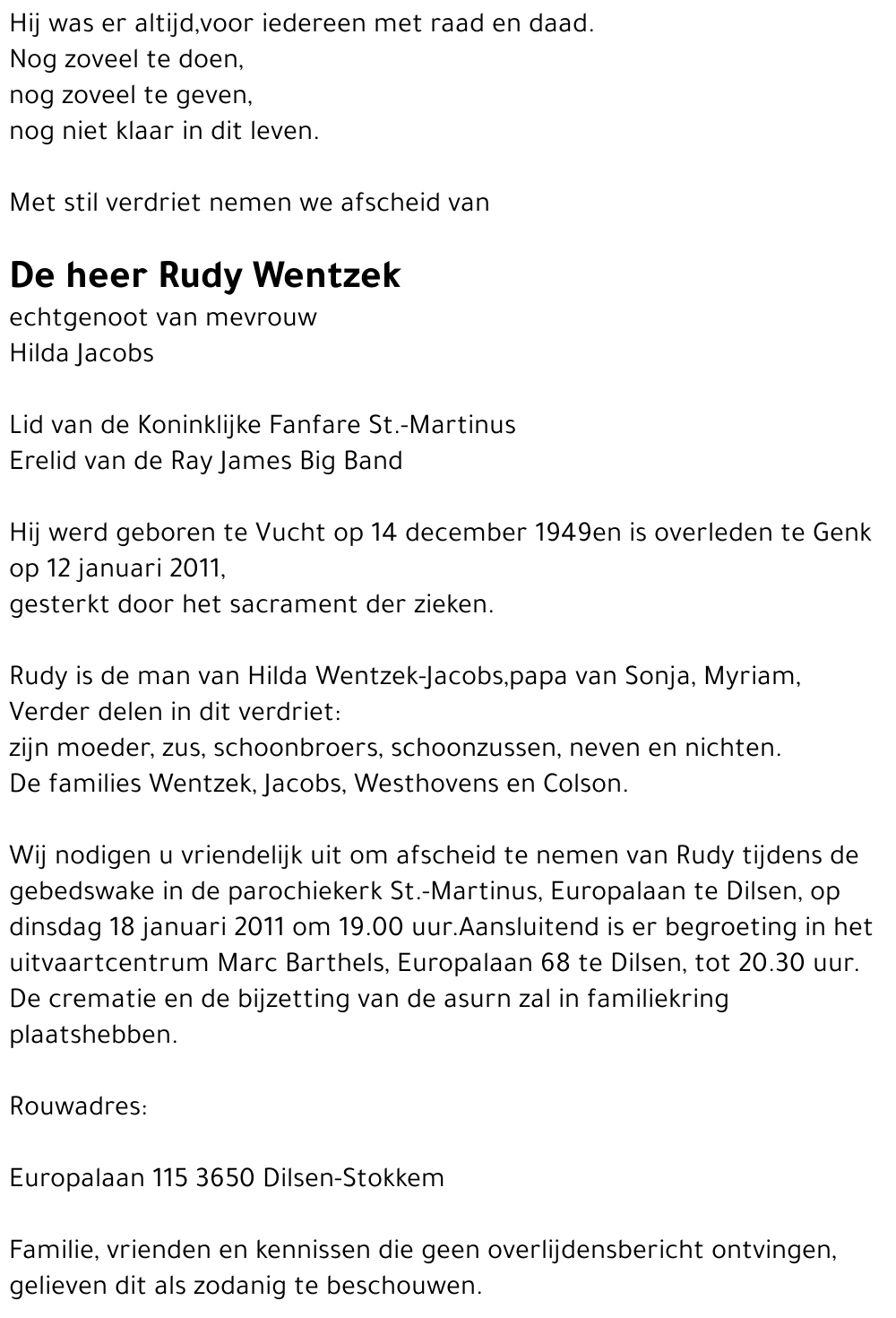 Rudy Wentzek