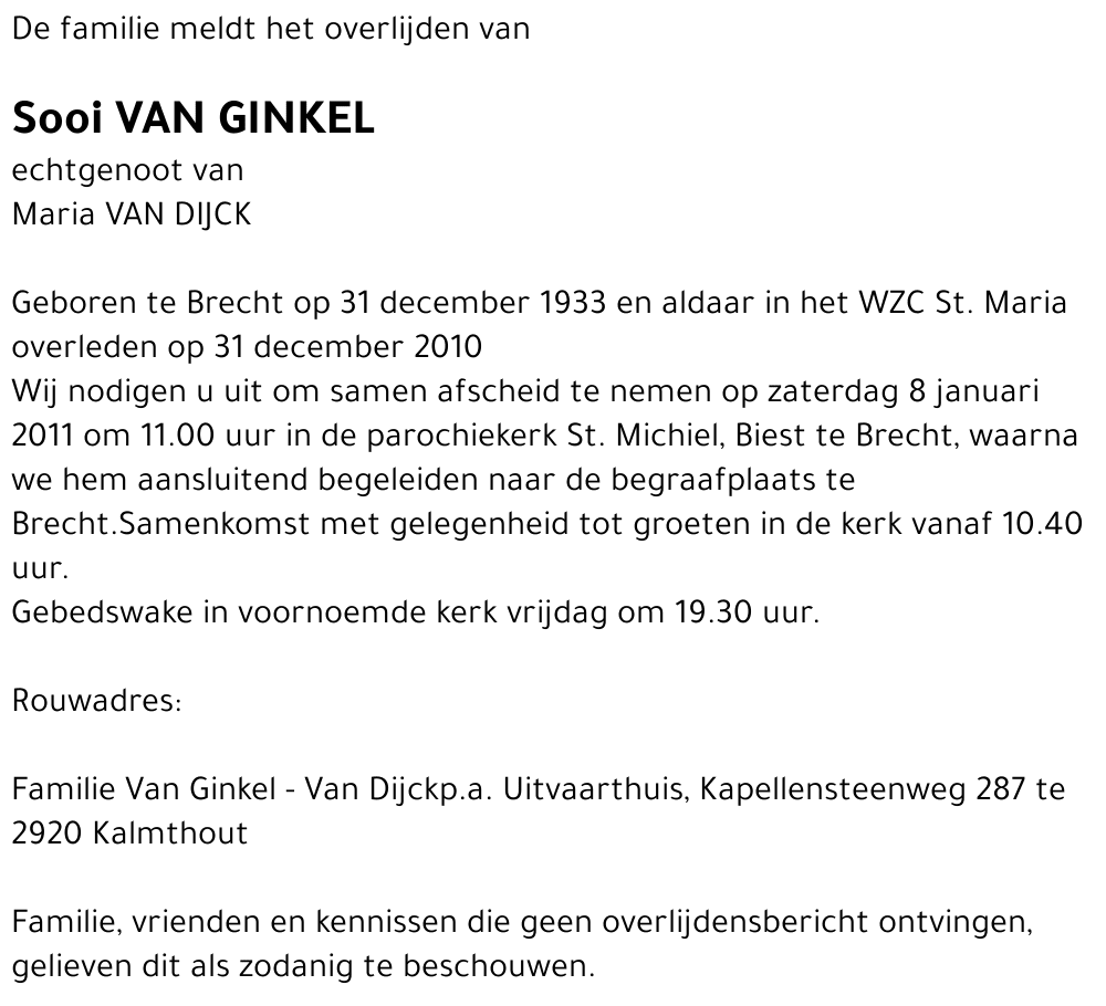 Sooi VAN GINKEL