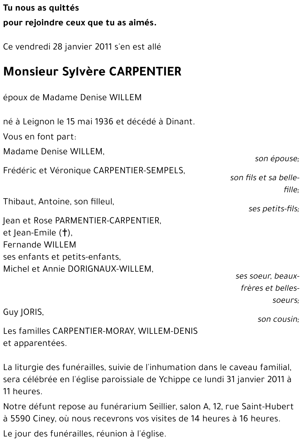 Sylvère CARPENTIER