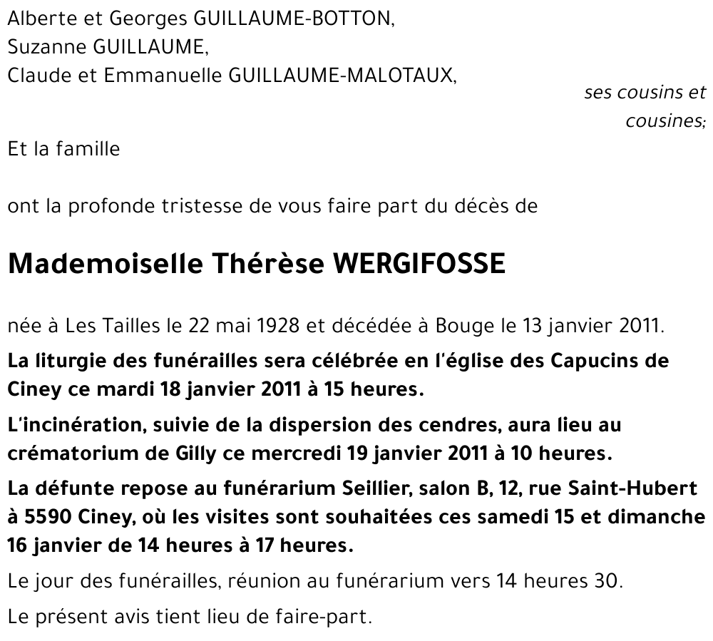 Thérèse WERGIFOSSE