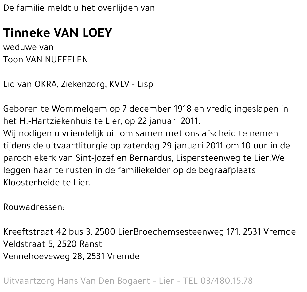 Tinneke Van Loey