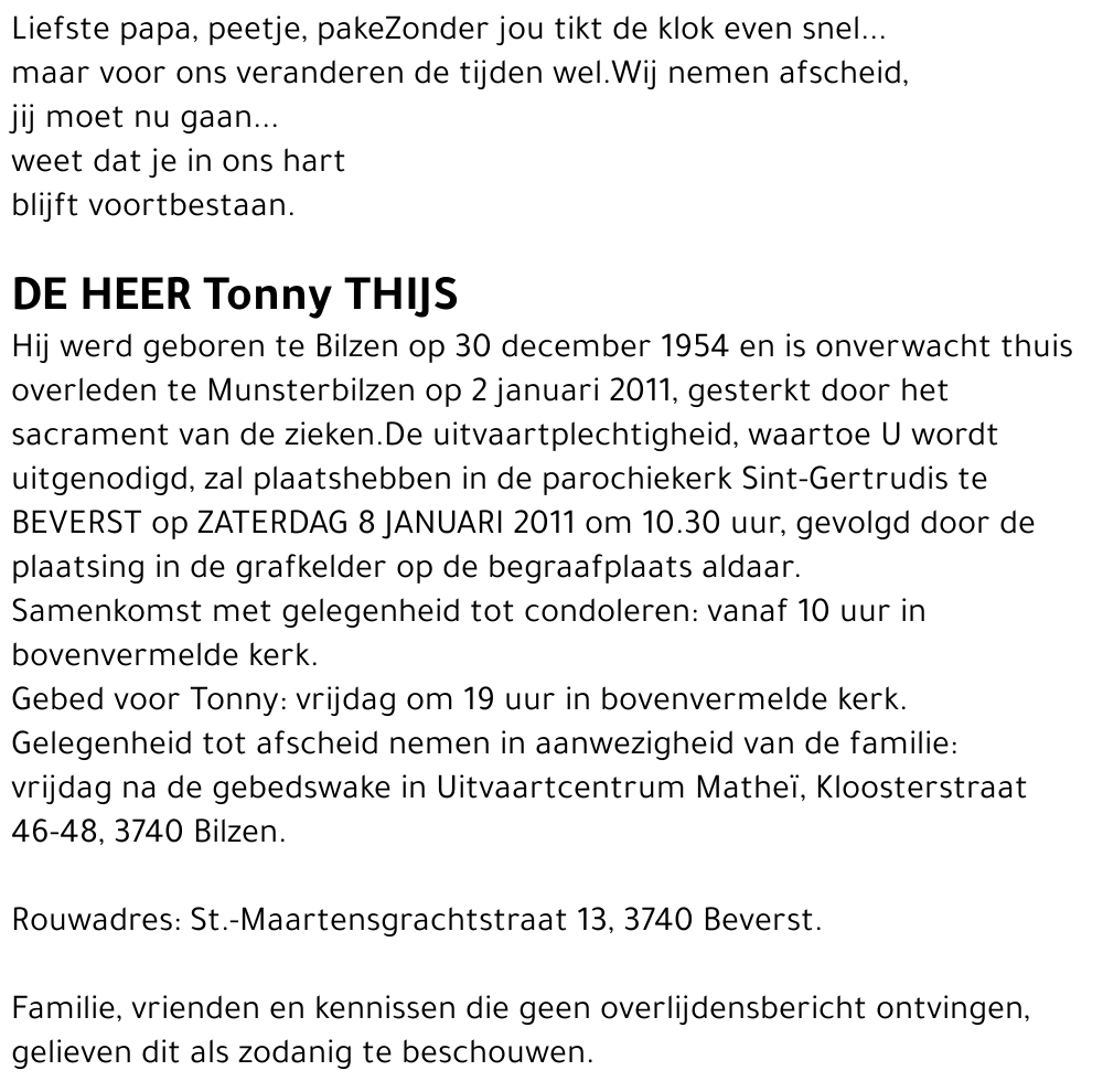 Tonny THIJS
