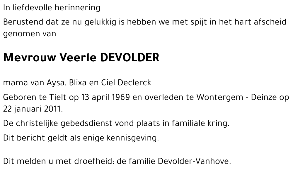 Veerle DEVOLDER