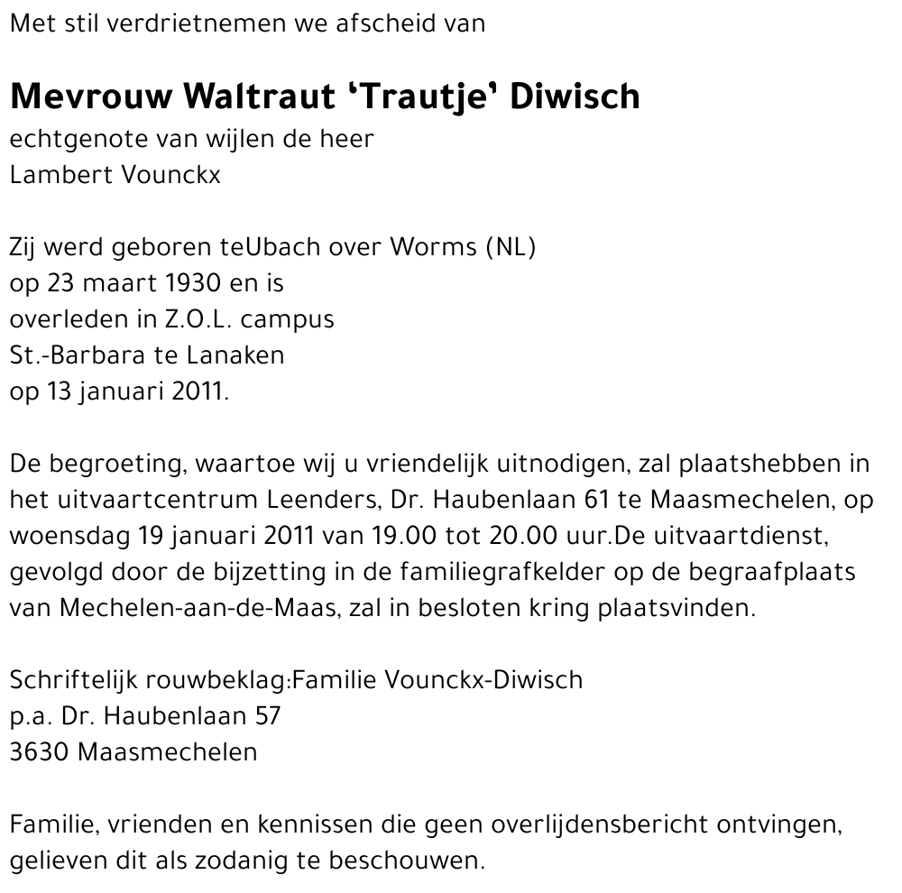 Waltraut Diwisch