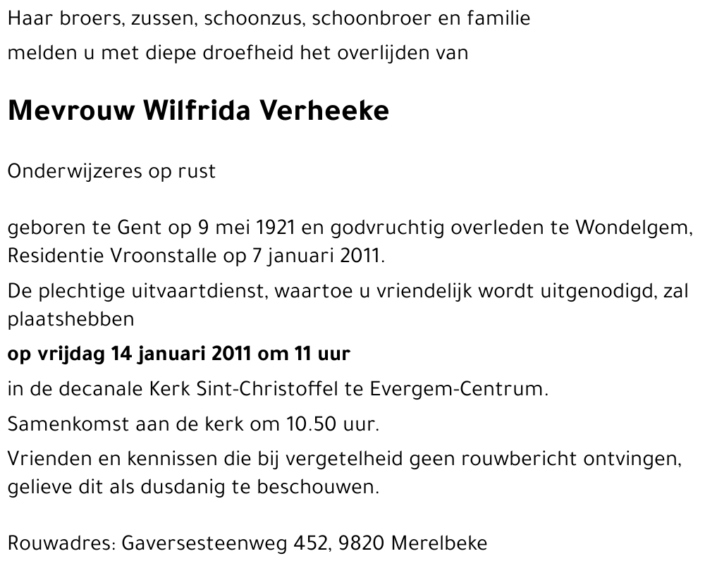 Wilfrida Verheeke