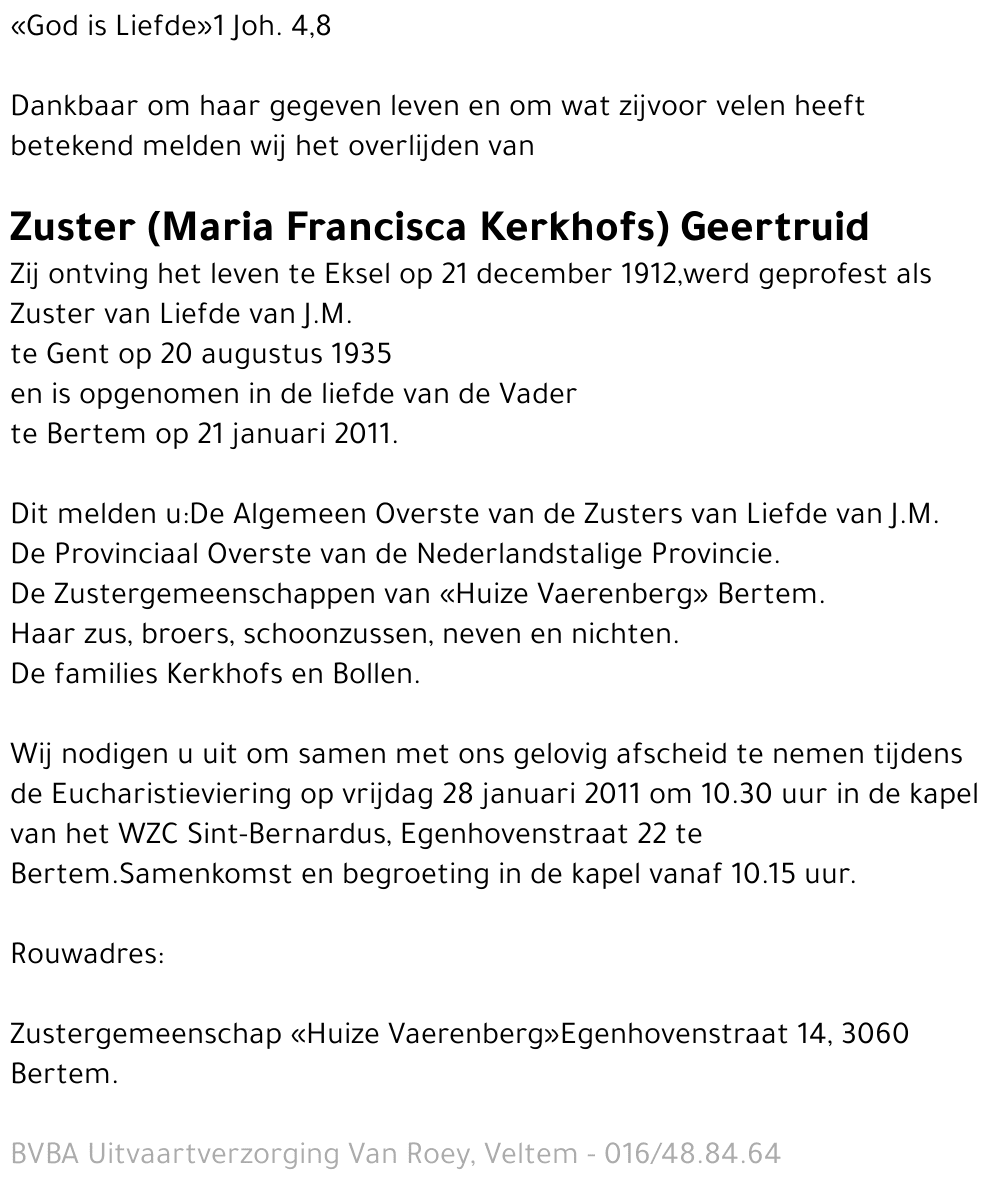 Zuster Geertruid