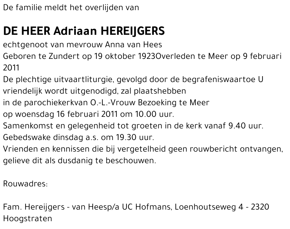 Adriaan Hereijgers