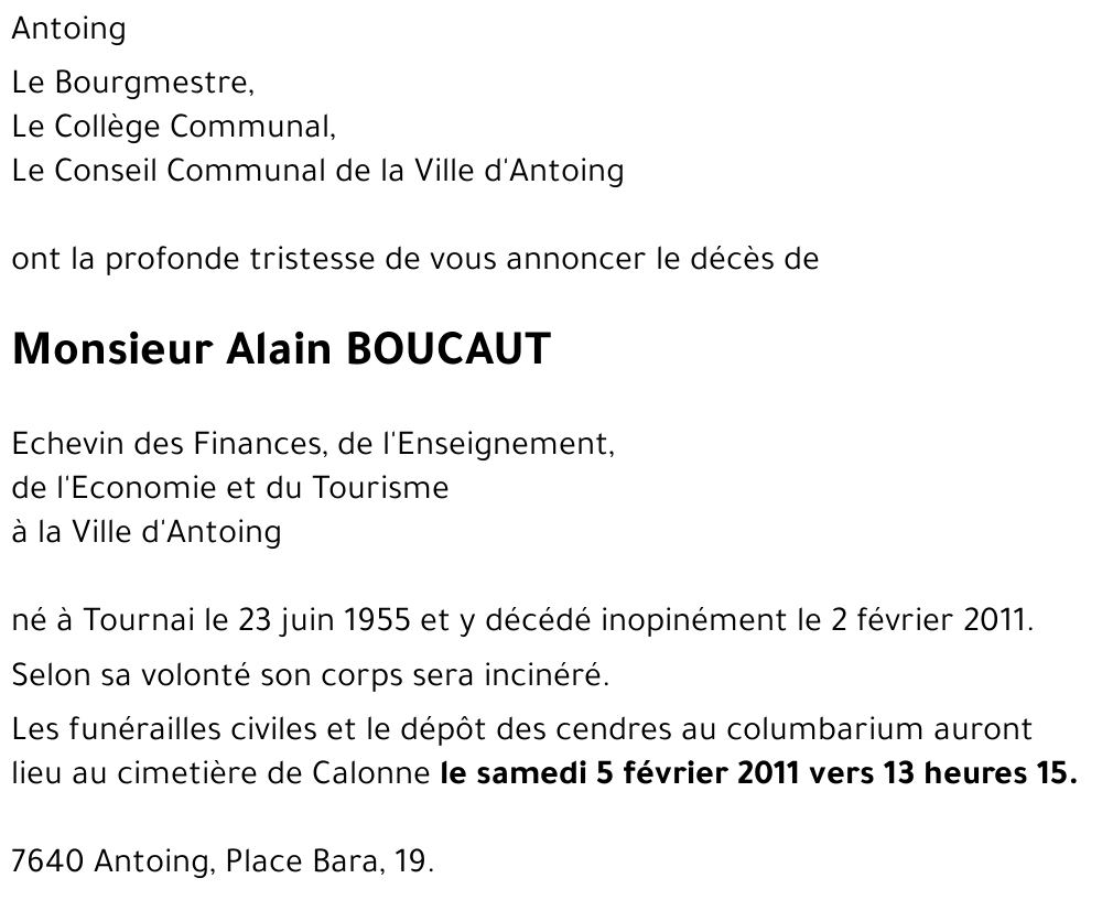Alain BOUCAUT