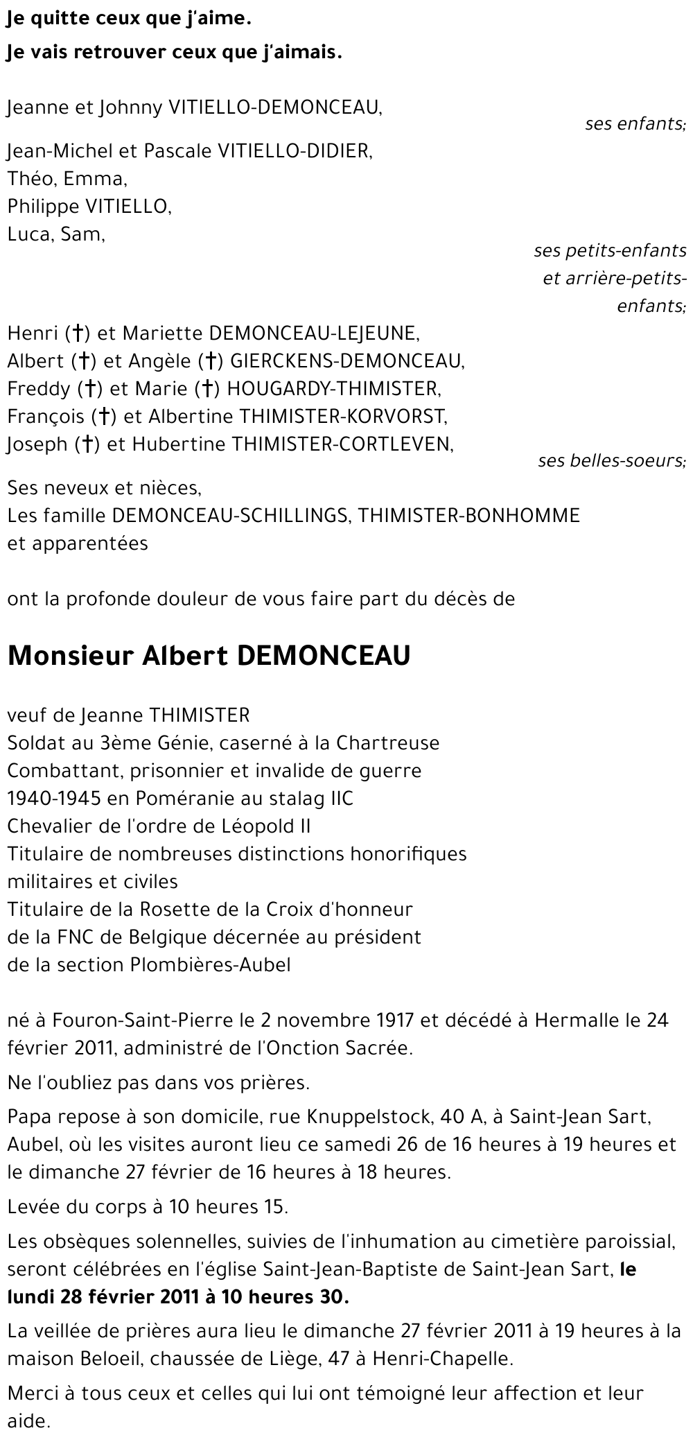 Albert DEMONCEAU