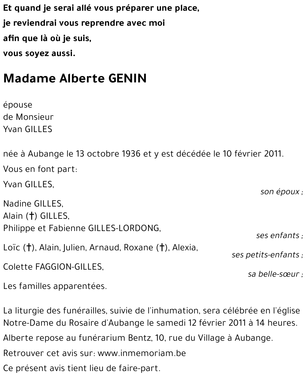 Alberte GENIN
