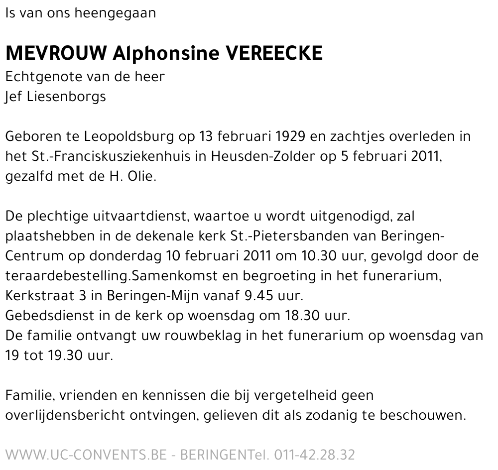 Alphonsine Vereecke
