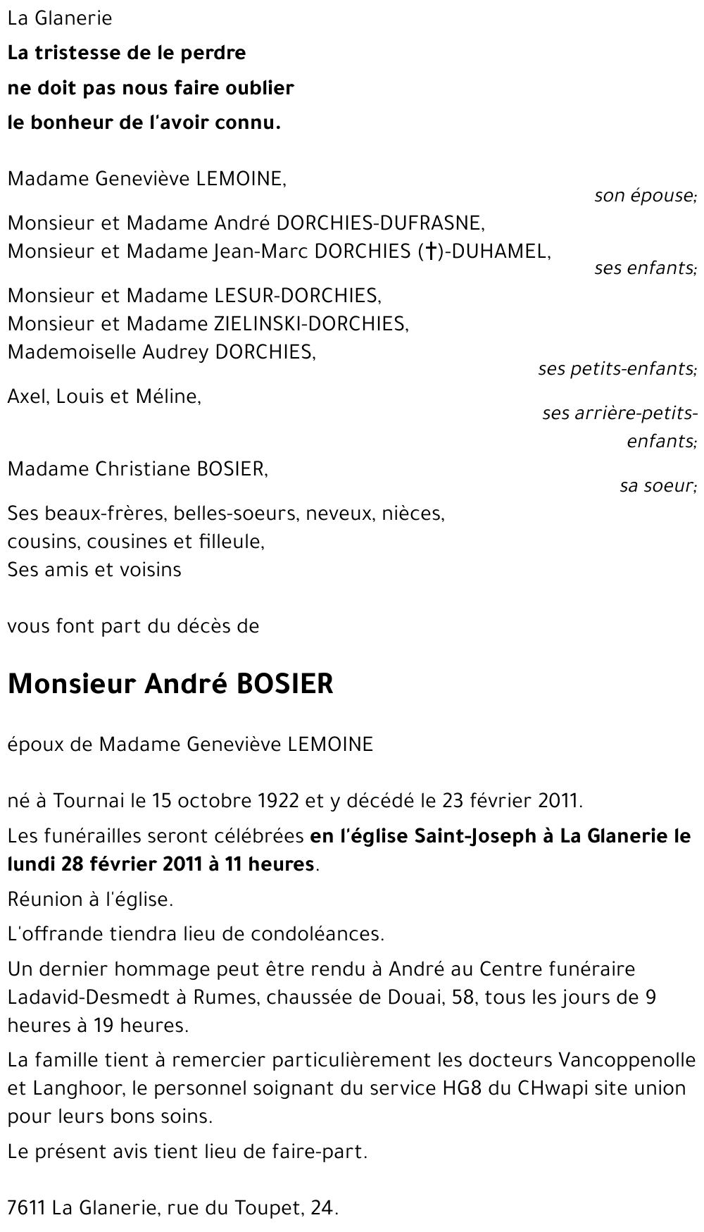 André BOSIER