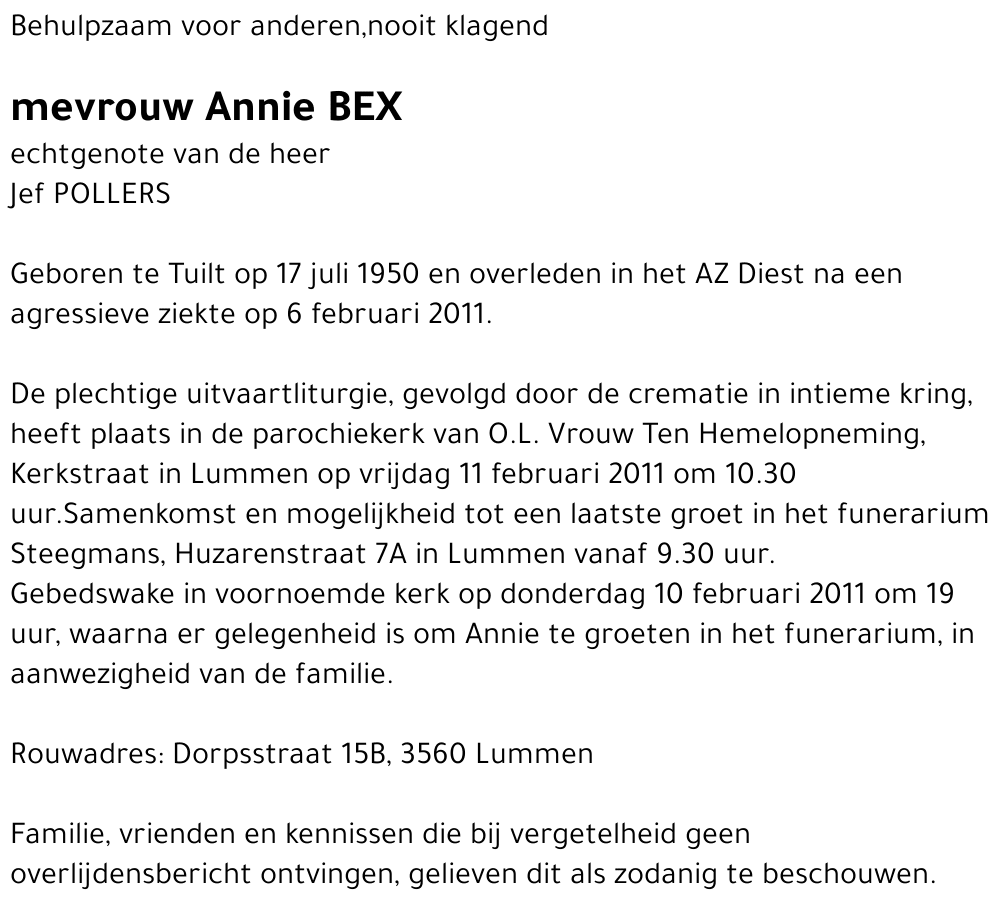 Annie Bex