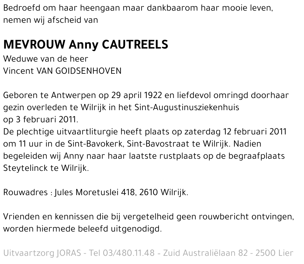 Anny Cautreels