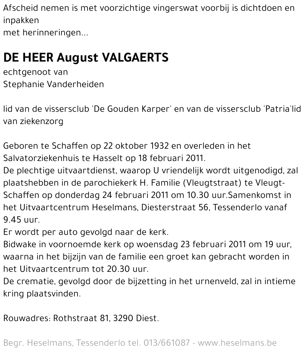 August Valgaerts