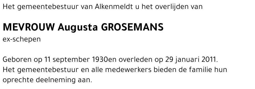 Augusta Grosemans