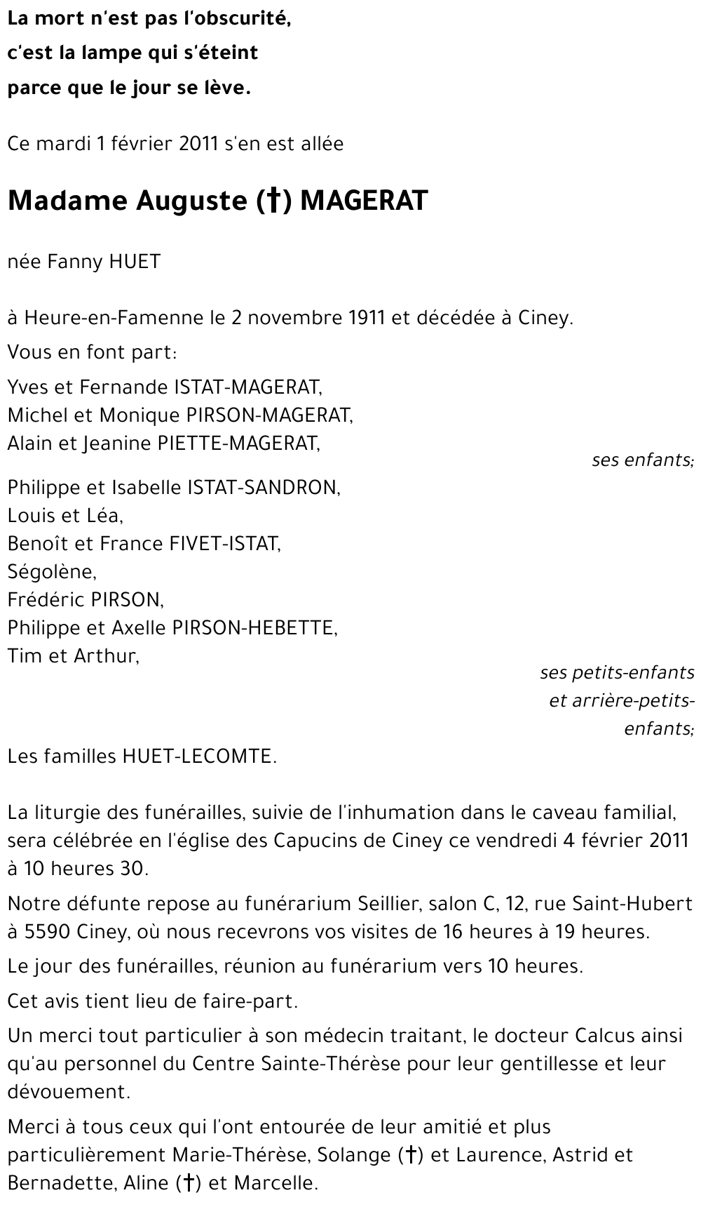 Auguste((+)) MAGERAT