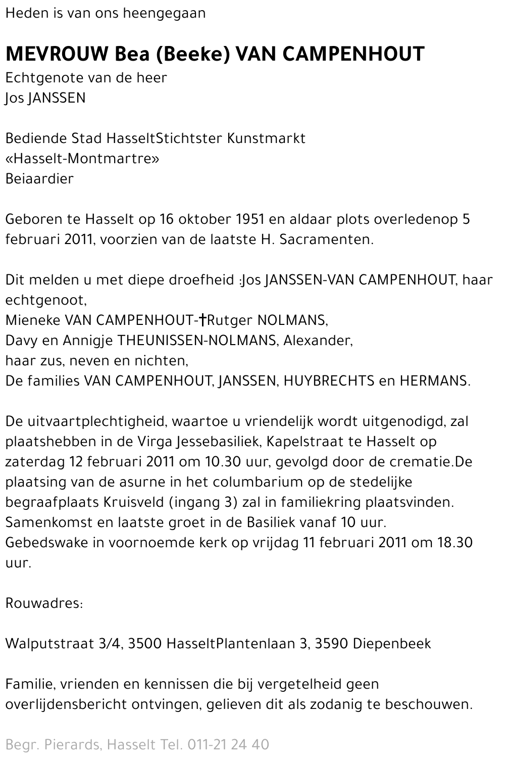 Bea Van Campenhout