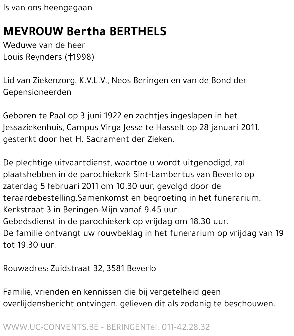 Bertha Berthels