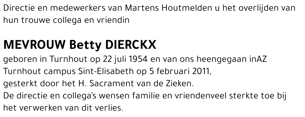 Betty Dierckx