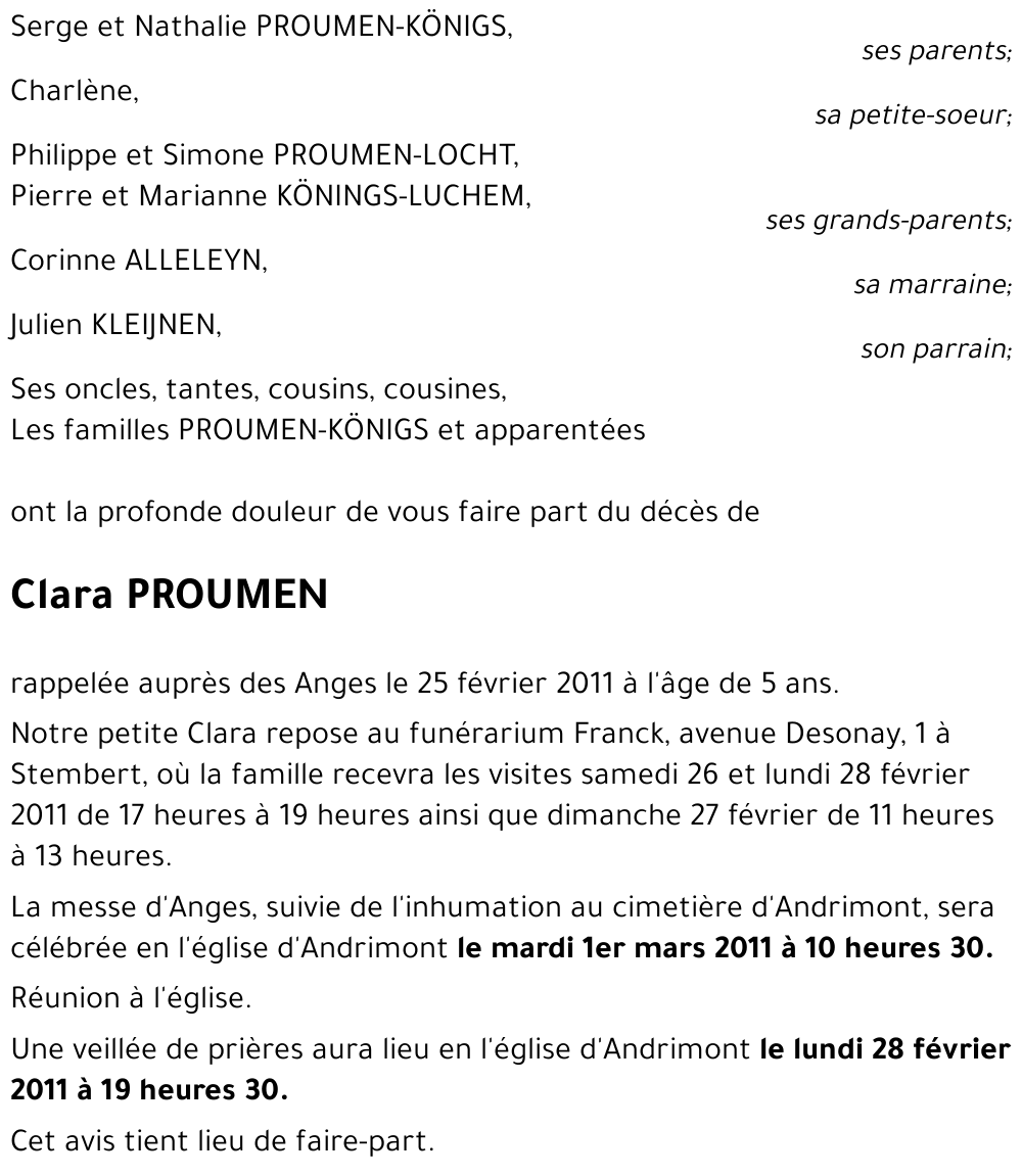 Clara PROUMEN