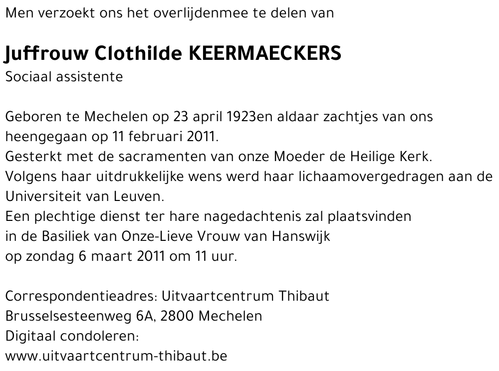 Clothilde Keermaeckers