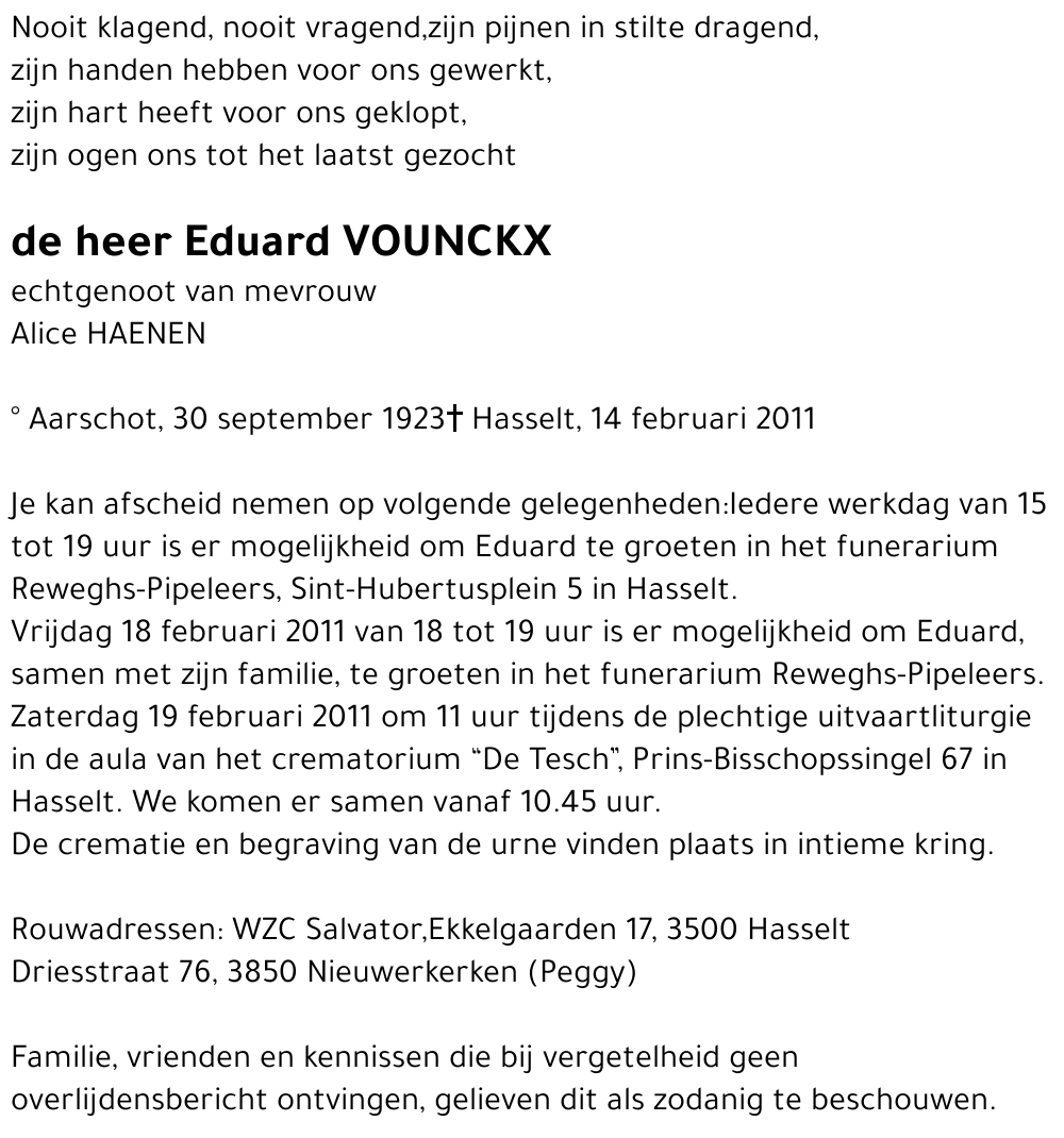 Eduard VOUNCKX