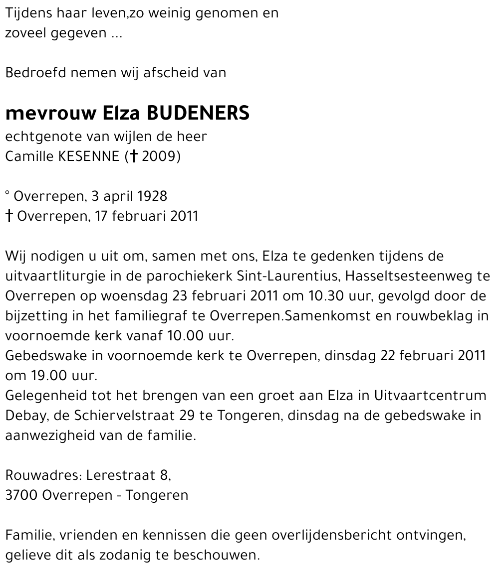 Elza BUDENERS