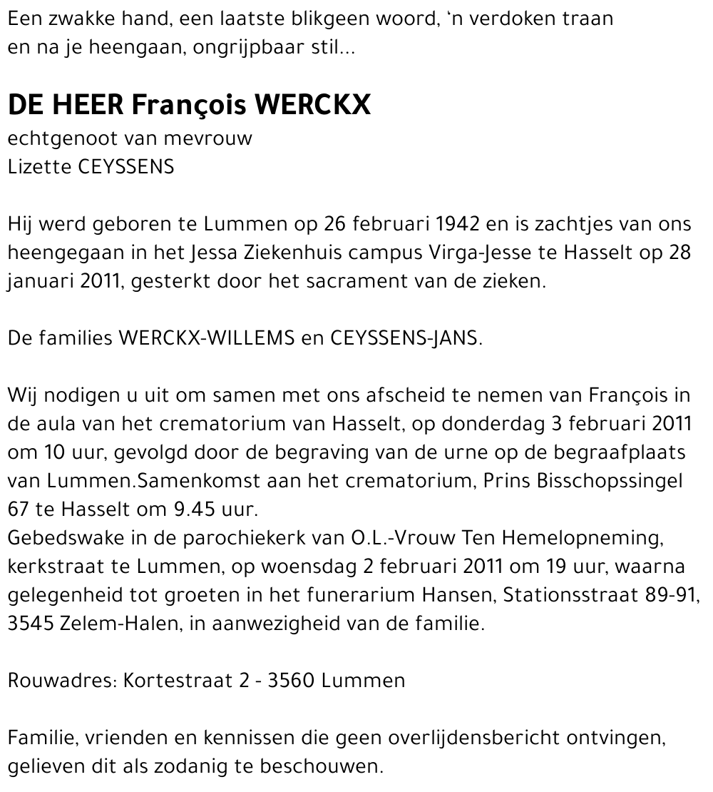 François WERCKX