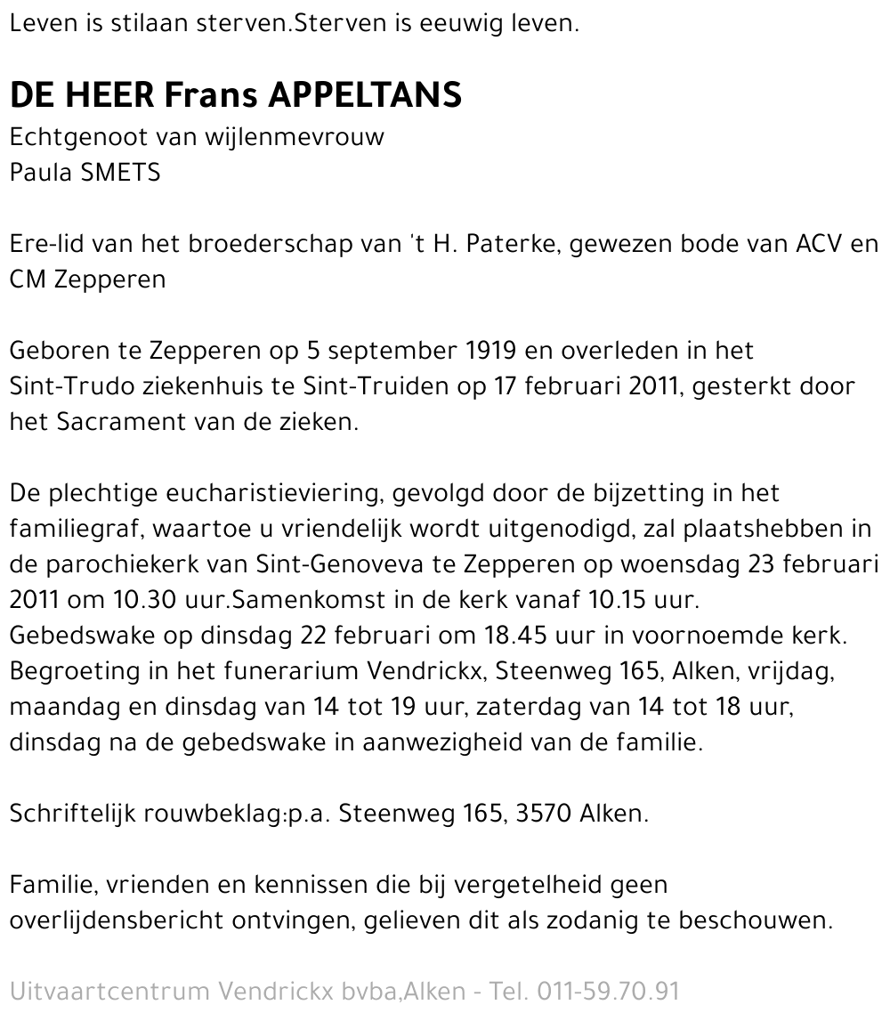 Frans Appeltans