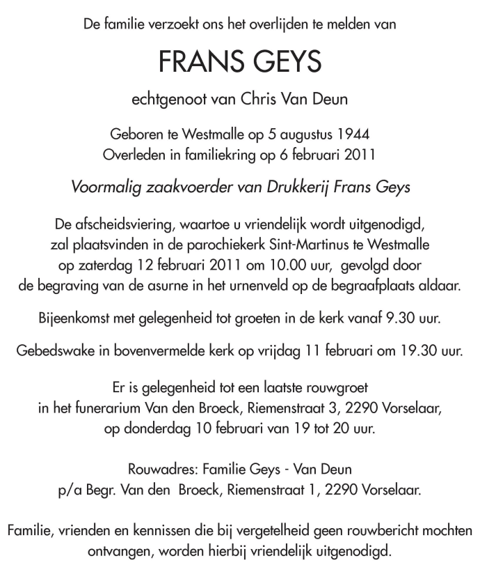 Frans Geys