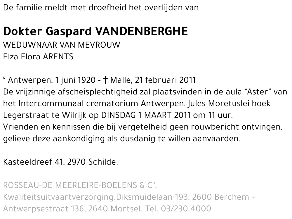 Gaspard Vandenberghe