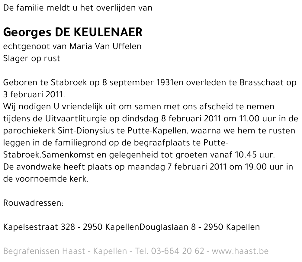 Georges De Keulenaer