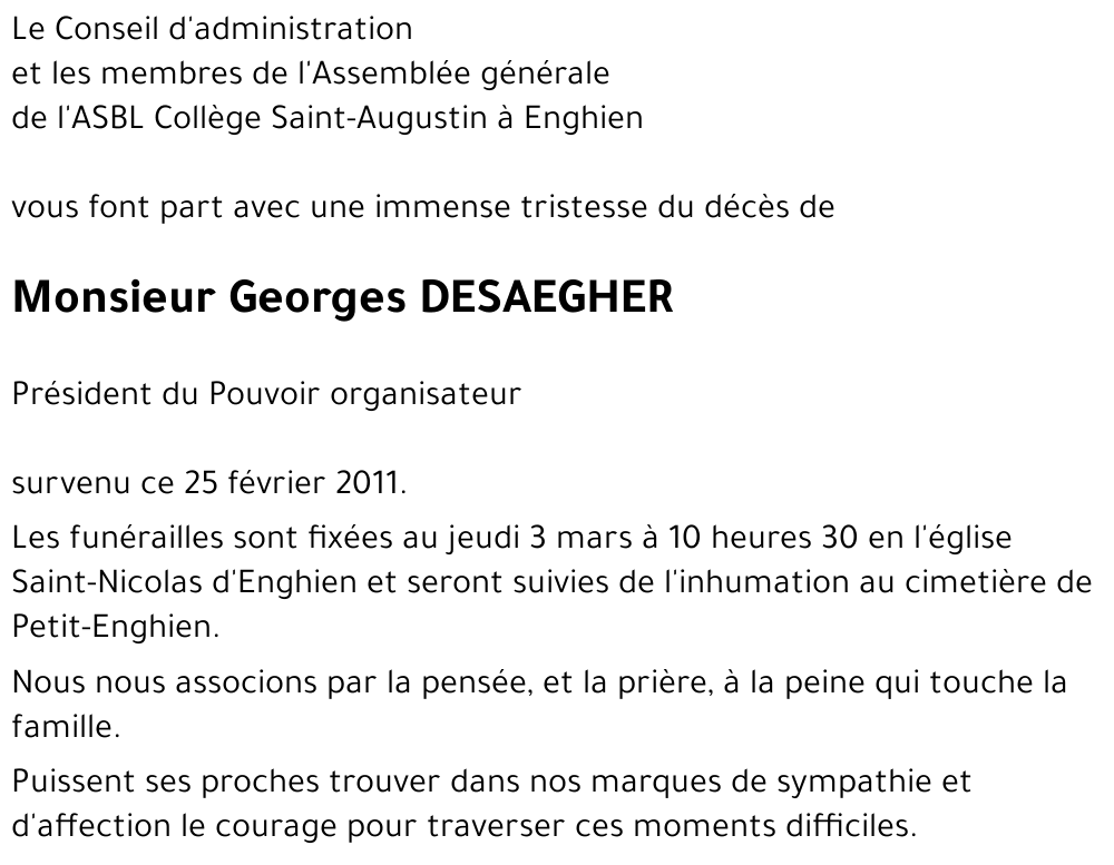 Georges DESAEGHER