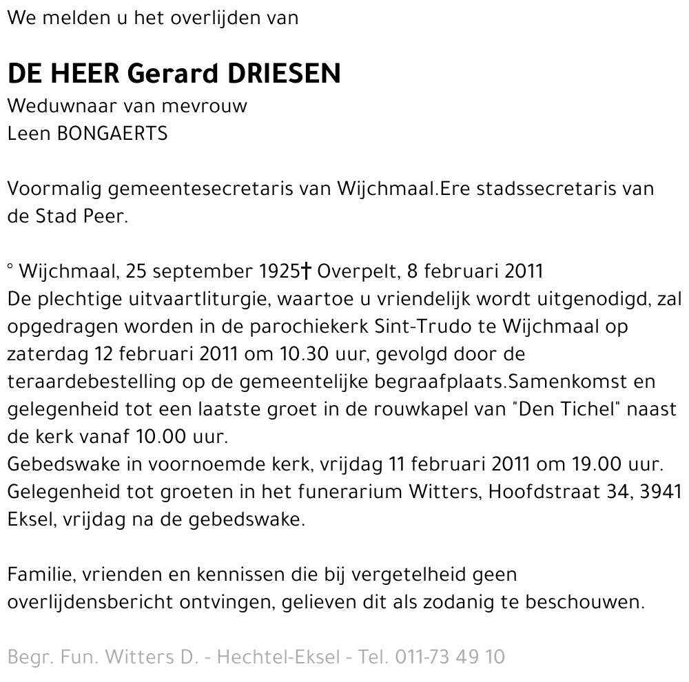 Gerard Driesen