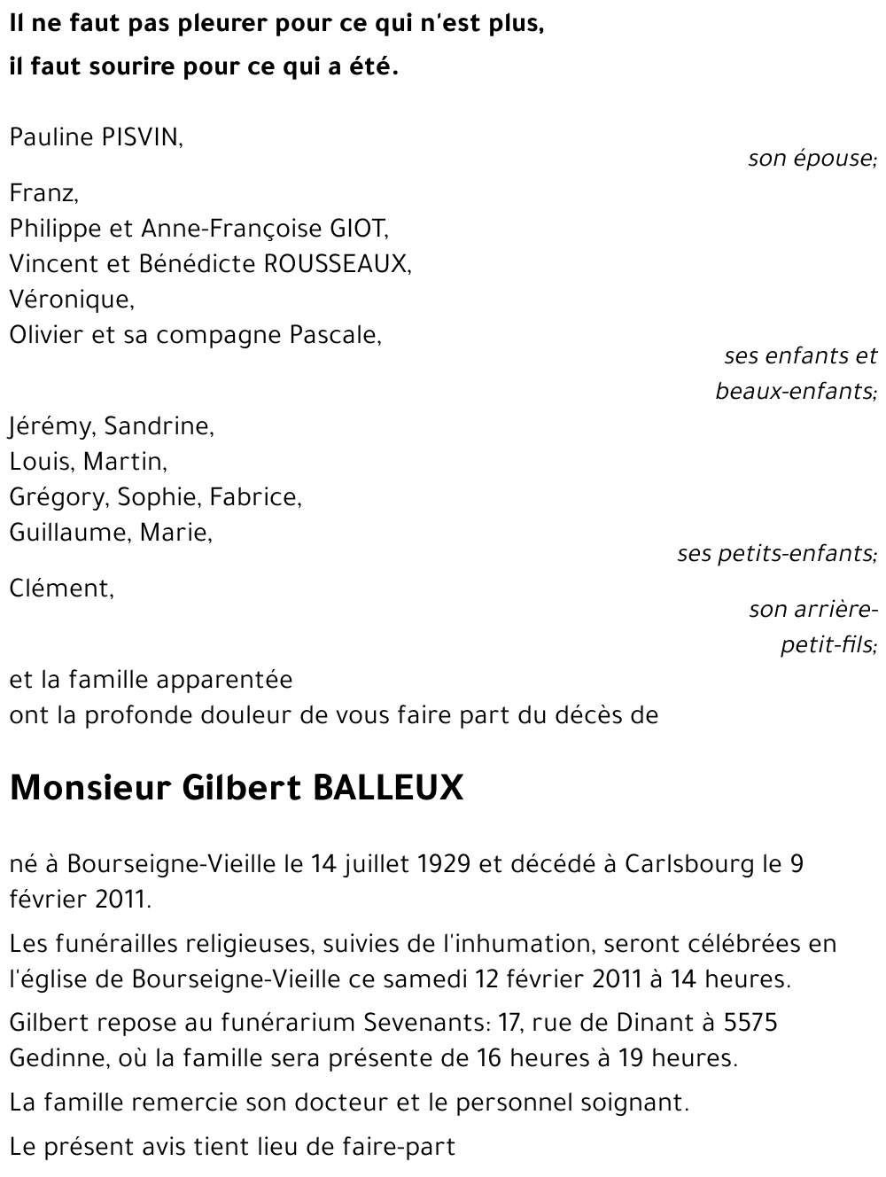 Gilbert BALLEUX