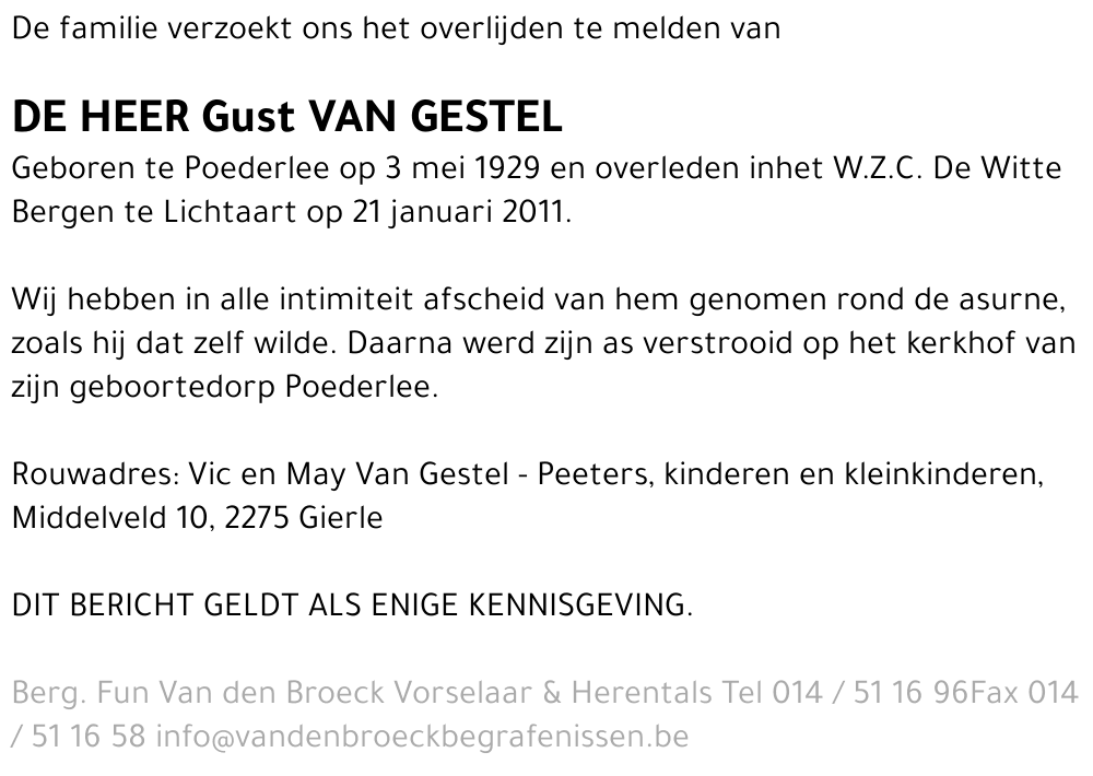 Gust Van Gestel