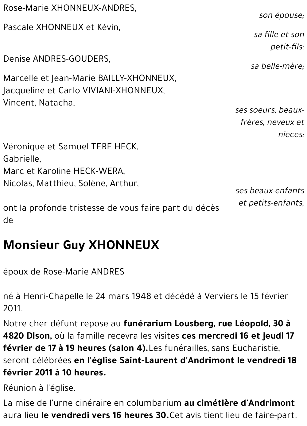 Guy XHONNEUX