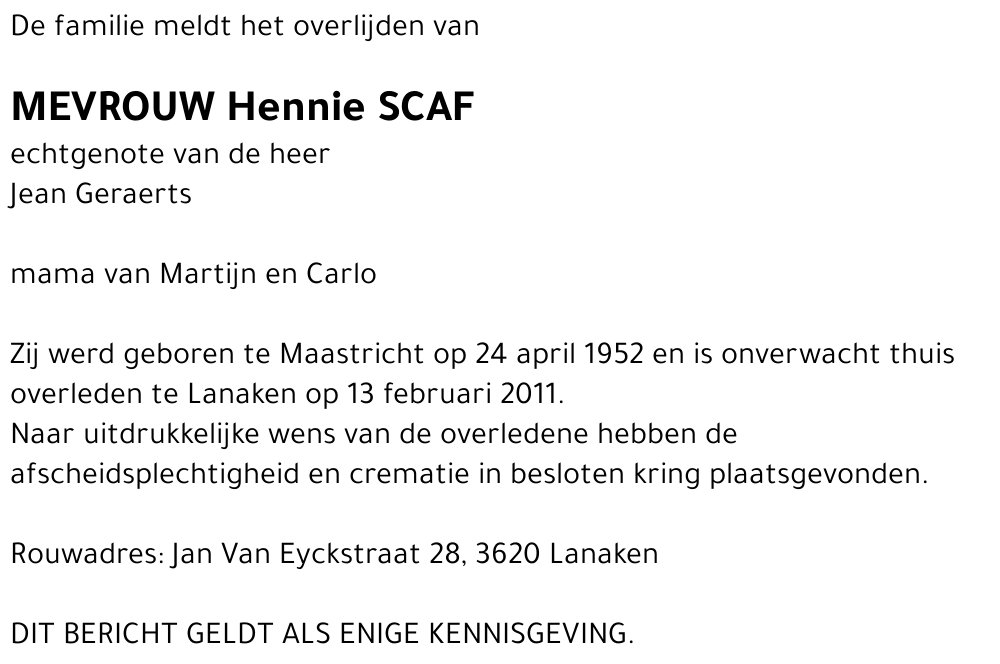 Hennie Scaf