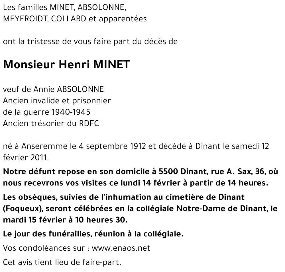 Henri MINET