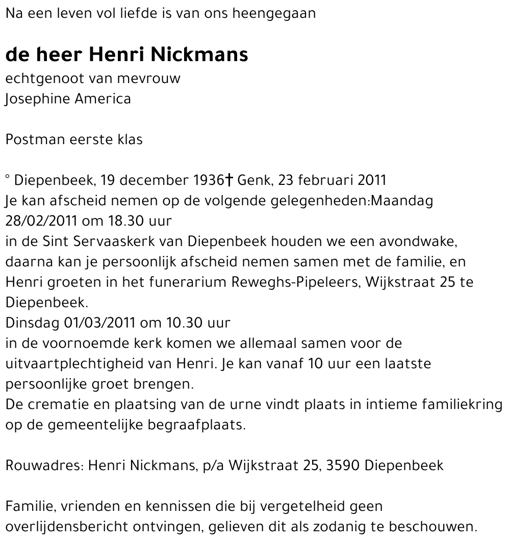 Henri Nickmans