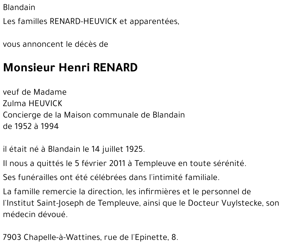 Henri RENARD