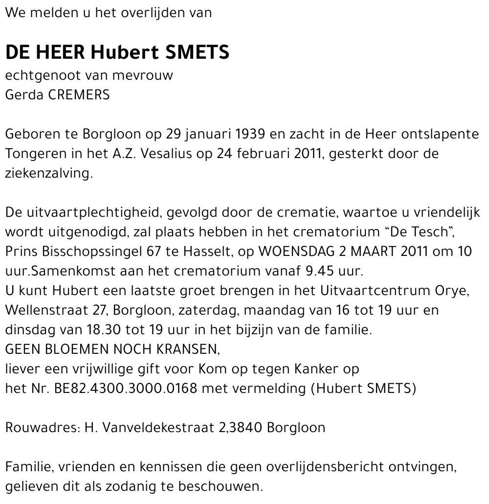Hubert Smets