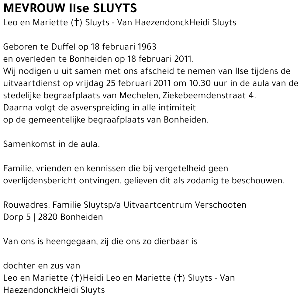 Ilse Sluyts