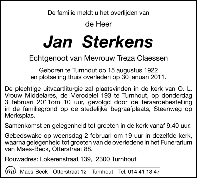 Jan Sterkens