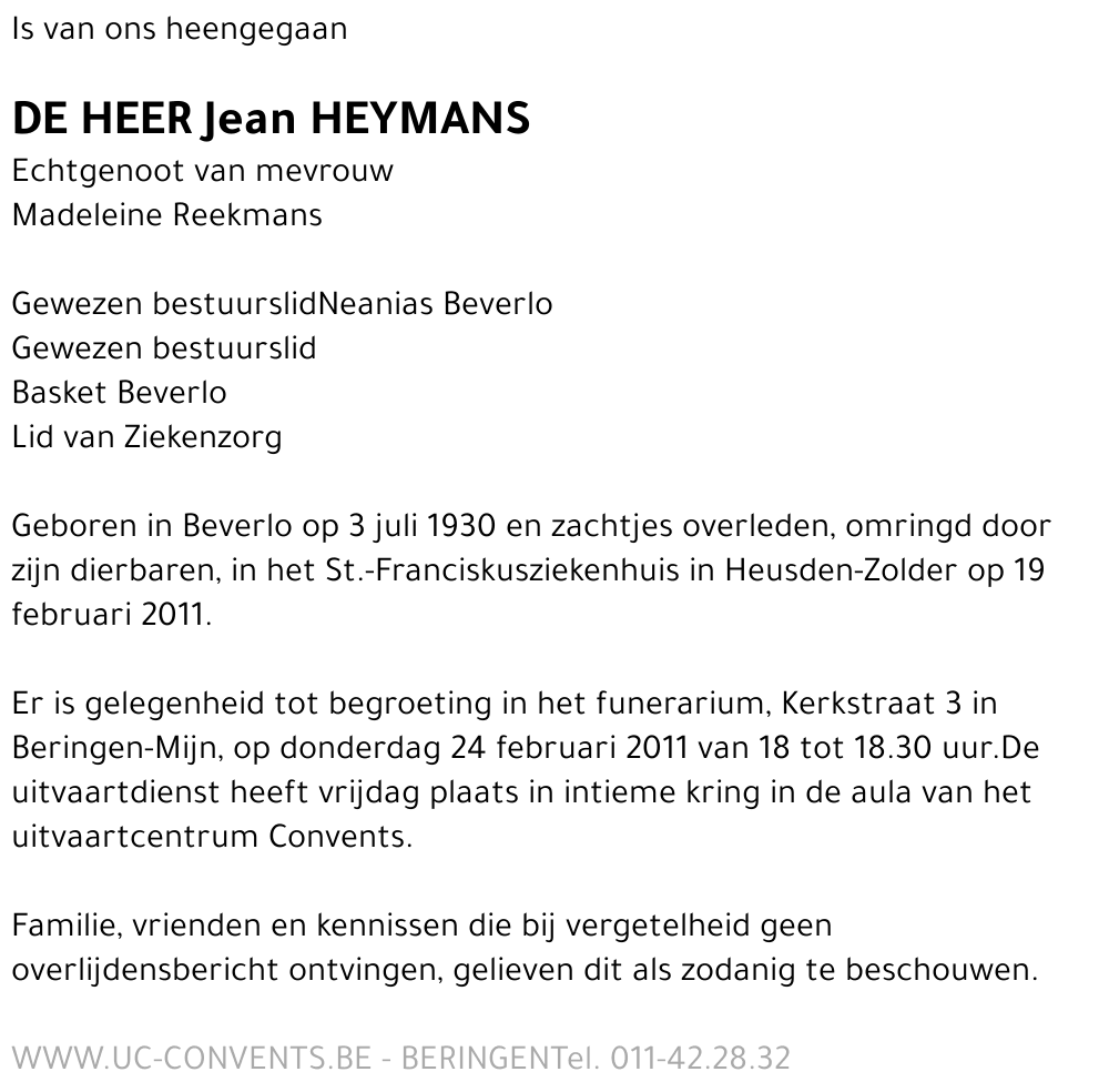 Jean Heymans