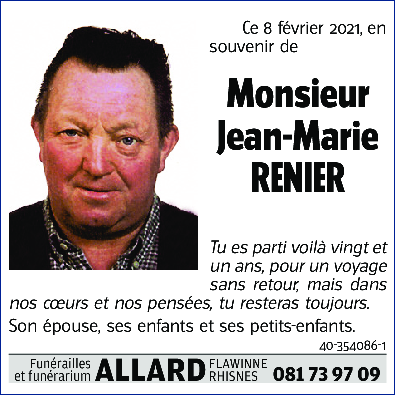 Jean-Marie RENIER