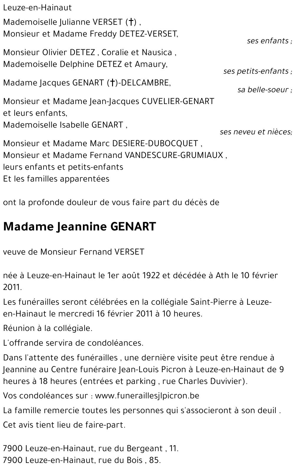 Jeannine GENART